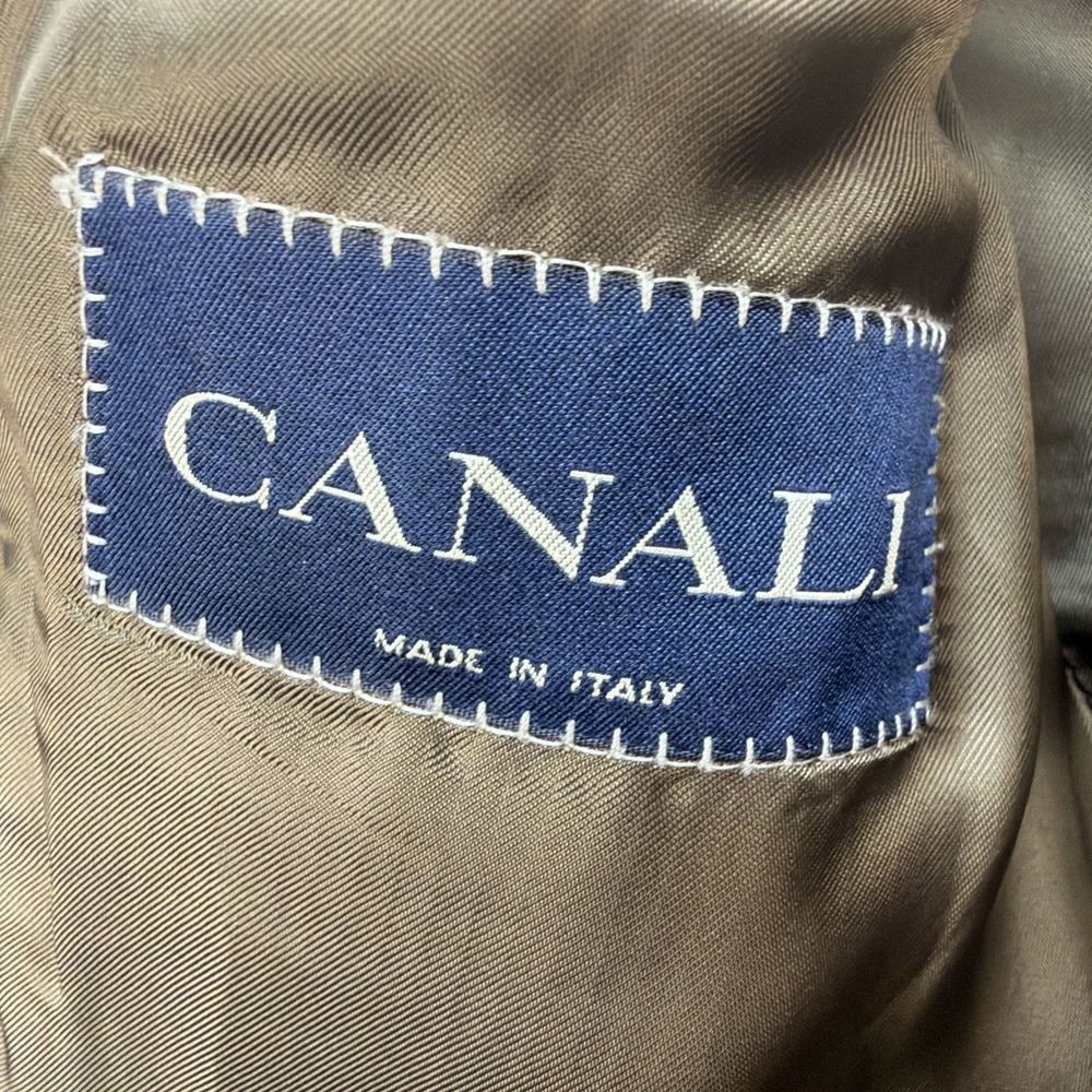 Canali Blazer 40R Silk Wool Brown Sport Coat Made in Italy - Picture 5 of 11